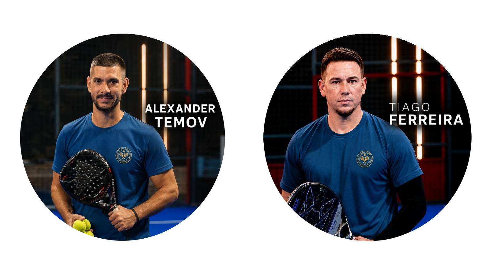 Alexander Temov & Tiago Ferreira — Padel Coaches at Premier Padel Club